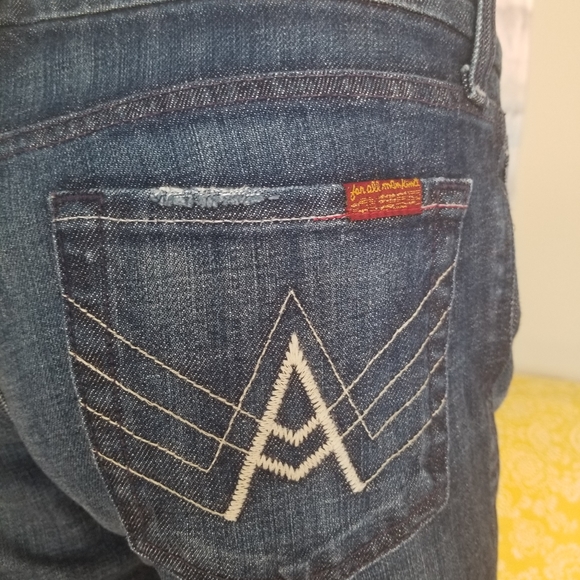7FAM Size 28 A Pockets Jeans - Picture 4 of 8